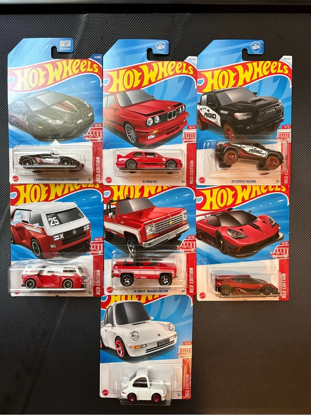 Hot Wheels Red Edition Target Exclusive 7 cars